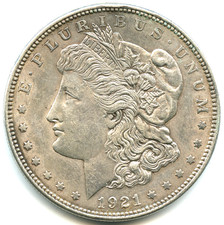 USA one dollar argent Morgan 1921 n°7296