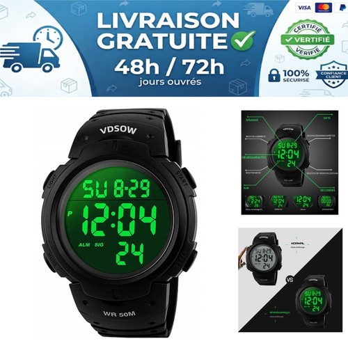 Montre sport homme digitale