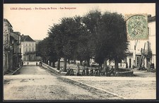 Old postcard Lisle / Dordogne, Du Champ de Foire, Les Banquettes 1909 