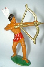 Starlux - Incas Series 53 - Standing Pedestrian Archer (Red - White Feathers) (r