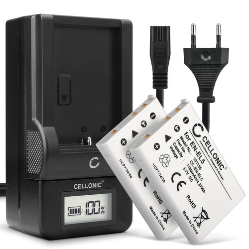 Batterie pour nikon coolpix - 2x,