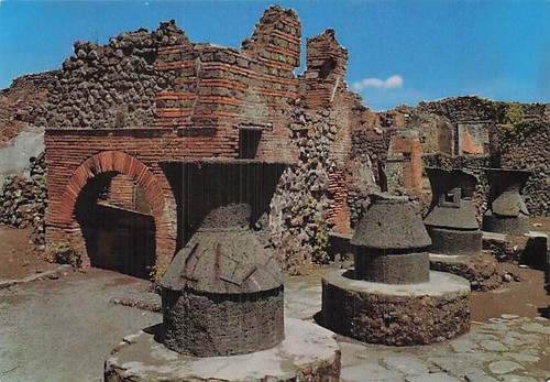 Italie pompei four meules d - four,
