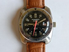 CAUNY-"CAUNYMATIC"-AUTOMATIC-OVERSIZE(38MM)-SUB 210 METERS-SIGNED-AGE 2472-RARE
