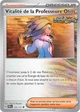 Carte Pokémon Vitalité la Professeure Olim V8.5 Evolutions Prismatiques NEUF