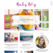 Conception de site Web de blog pour bébé avec hébergement et installation Web...