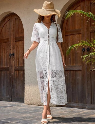 Robe blanche latte - robe,