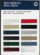 Lancia Beta Berlina & Trevi Colour Trim 1981-82 UK Market Single Sheet Brochure