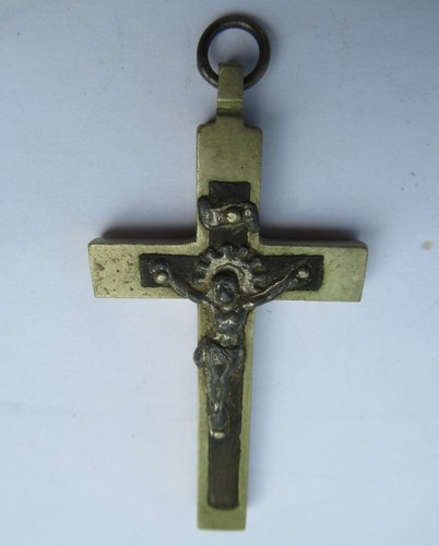 Ancienne croix pectorale - ancienne, bois