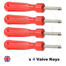 4x Valve Key Wheel Tyre Inner Tube Valve Remover Removal Tool New