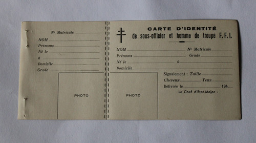Carte identité sous - d'identité,