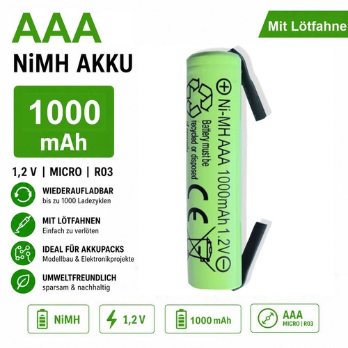 Aaa nimh 1000 mah - 1,2, v