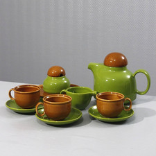 Service à café Colombo céramique vintage design Space Age 1970s Italie