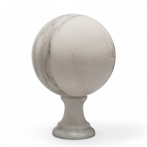 Sphère marbre blanc de - en,