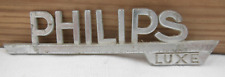 Ancien Insigne électro ménager radio télé PHILIPS Déco Vintage Loft Industrielle