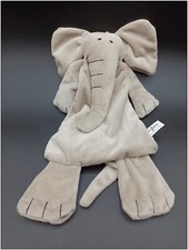 Difrax Éléphant Elliot Peluche Plat Gris doudou