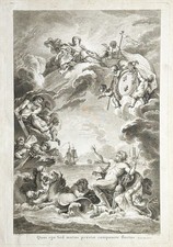 Mannevillette François Boucher Neptune Orientale Paris 1775 Frontispice Atlas