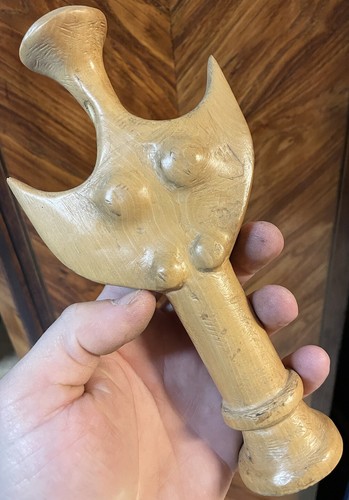 Sculpture bois ancien - bois, vintage