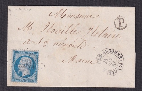 Lettre clermont argonne - lettre, en