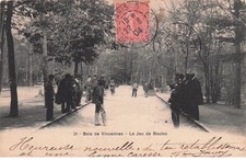 PARIS BOIS DE VINCENNES le jeu de Boules