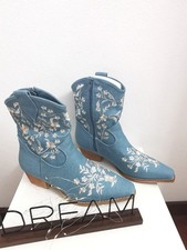 Bottines santiags en jeans