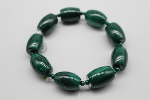Malachite bracelet stretch - malachite,