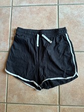 Short noir bande blanche