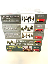 LOT OF 5 MINI ART FIGURE MODELS at 1/35 -35003/35248/35364/35370/35384