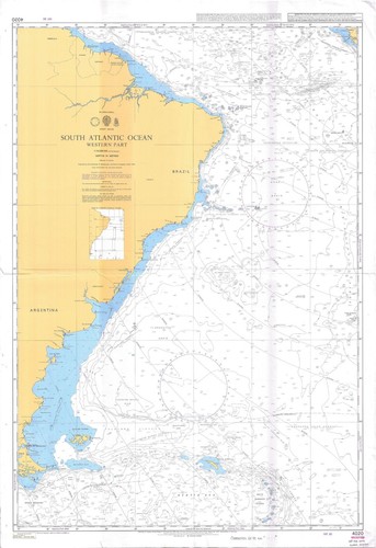 Carte marine vintage original - carte,