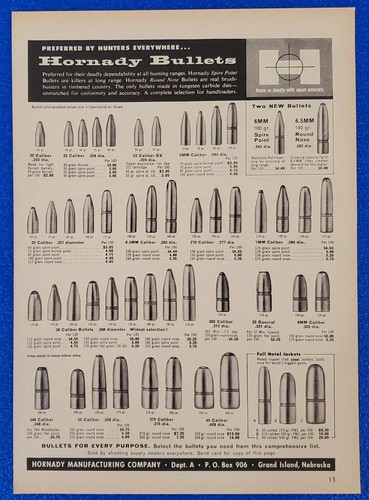 1959 hornady bullets - bullets, reloading