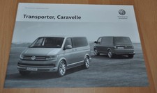 2015 Volkswagen T6 Transporter Caravelle Specification Brochure Prospekt RU
