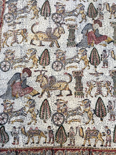 Tissu imprimé ancien moyen - tissu,