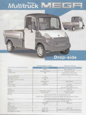 Aixam Mega Multitruck Drop-Side 2004-05 UK Market Single Sheet Sales Brochure 