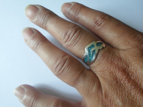 Bague argent massif pierre - bague,
