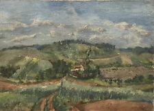 Antique Landscape Painting Late 19th Early 20th Century