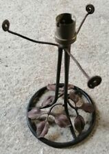 AR1 - Joli pied de lampe Champignon ART NOUVEAU fer forgé feuilles