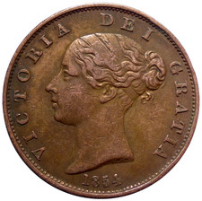 ROYAUME-UNI 1/2 Penny 1854