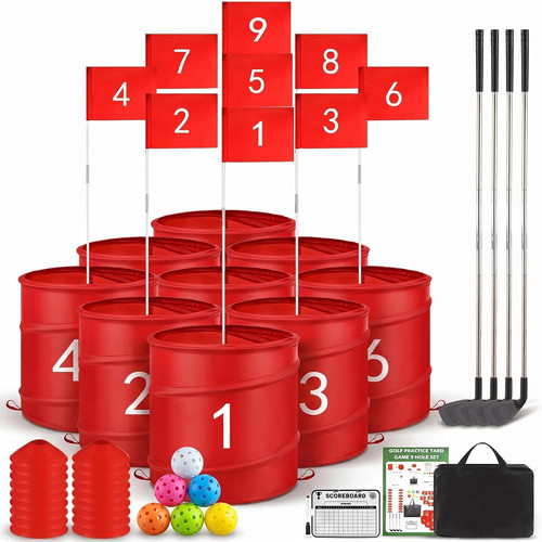Golf bucket yard game - bucket, with