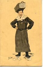 POSTCARD ILLUSTRATOR SIM / ADVERTISING OYSTERS PLUM 