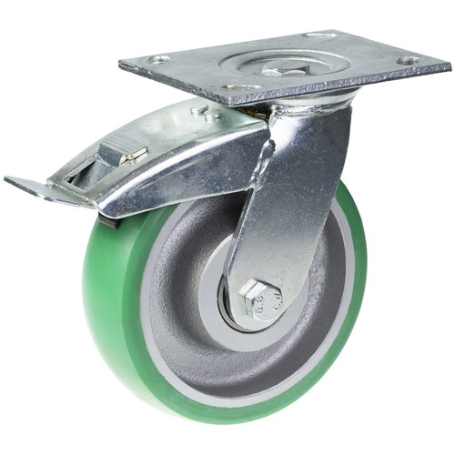 Roulette pivotante avec frein