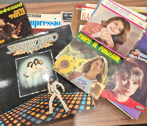 Lot disques vinyle vintage - lot,