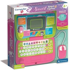 Clementoni - Ordinateur Kid Smart Start Laptop Rose, Jeu Éducatif Pour Enfants