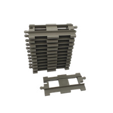 Lego® train Duplo 12 GRIS FONCÉ chemin de fer voie ferrée droite (courte)