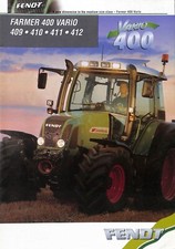 FENDT 400 VARIO Series 409 410 411 412 ~ 2003 ~ Tractor BROCHURE Catalogue