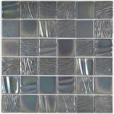 Carrelage Mosaïque Noir Brillant Mur Cuisine Salle De Bain Douche 14-0003_F