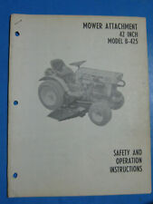 Kubota Mower   OPERATION 42 B-425