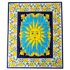 Grand Mur De Carreaux Peints