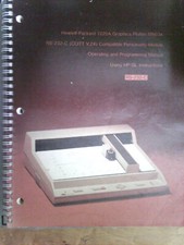 HP Plotter 7225 Operating & Programming manual using HP/GL