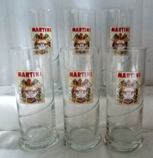 Lot 6 verres apéritif MARTINI " ROSSO " , ref M56