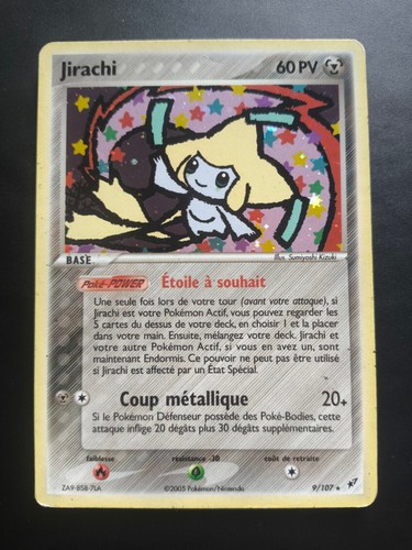 Carte pokémon jirachi 107 - pokémon, 9/107