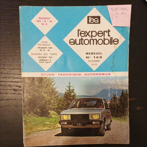 Revue technique peugeot 104 - technique,